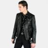Logan offers classic leather jacket styling with an old school D-pocket.