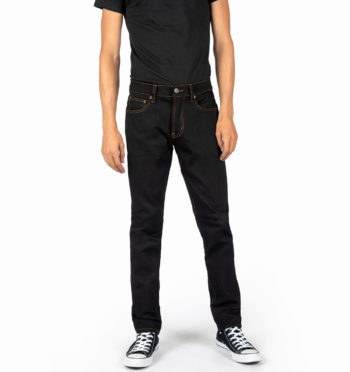 Slim fit denim and slightly relaxed with a medium rise.