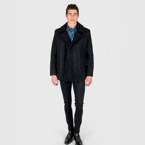 Guardian - Wool Pea Coat (Size M, L, XL, 2XL) | Straight To Hell Apparel
