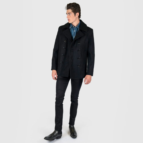 Guardian - Wool Pea Coat (Size S, M, L, XL, 2XL) | Straight To Hell Apparel