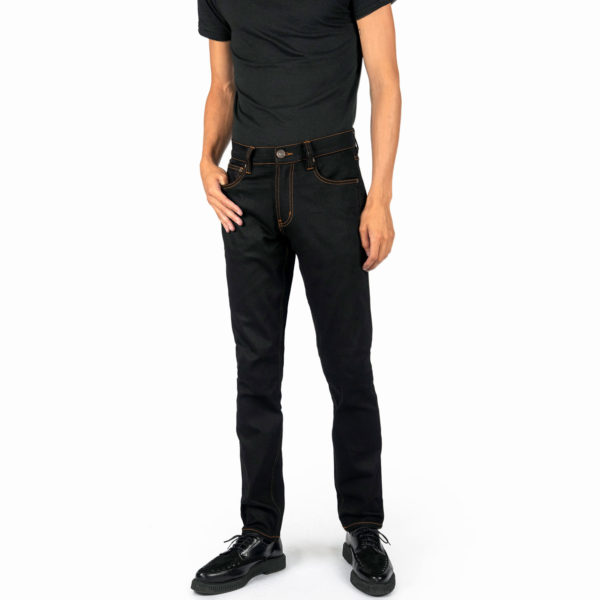 Slim fit denim and slender with a medium rise.