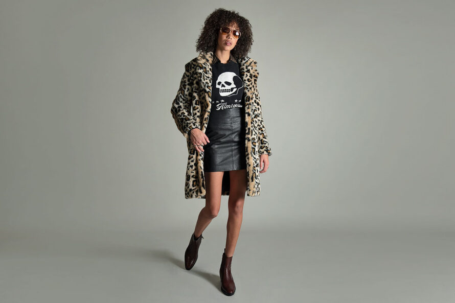 Stevie – Leopard Faux Fur Coat