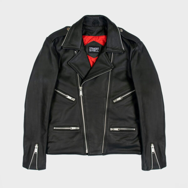 Avenue Black Leather Jacket