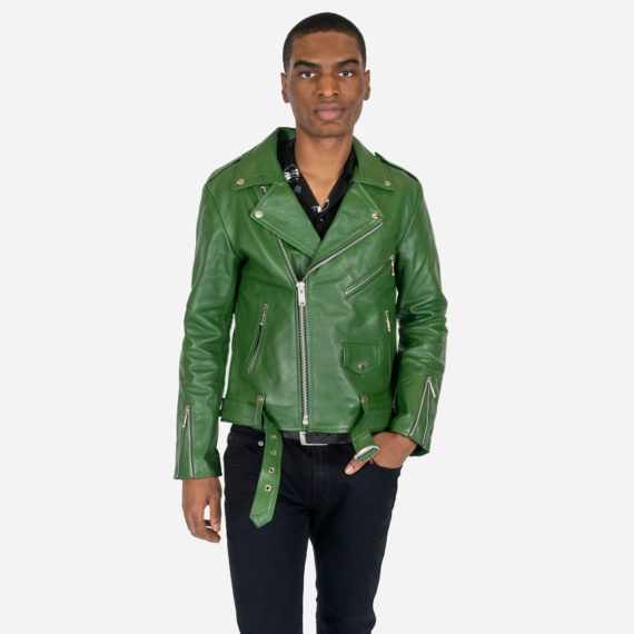 Commando - Cactus Green Leather Jacket | Straight To Hell Apparel