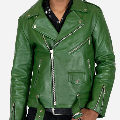 Commando - Cactus Green Leather Jacket | Straight To Hell Apparel