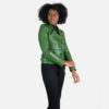 The Commando is our most traditional and recognizable leather jacket, now in cactus green leather