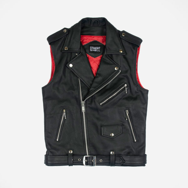 Commando Vest - Leather Vest | Straight To Hell Apparel