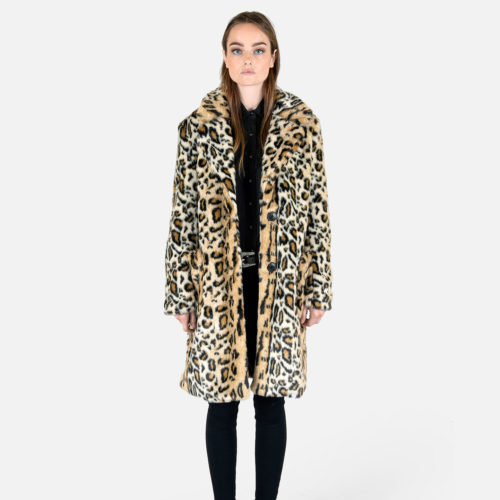 Stevie - Leopard Faux Fur Coat | Straight To Hell Apparel