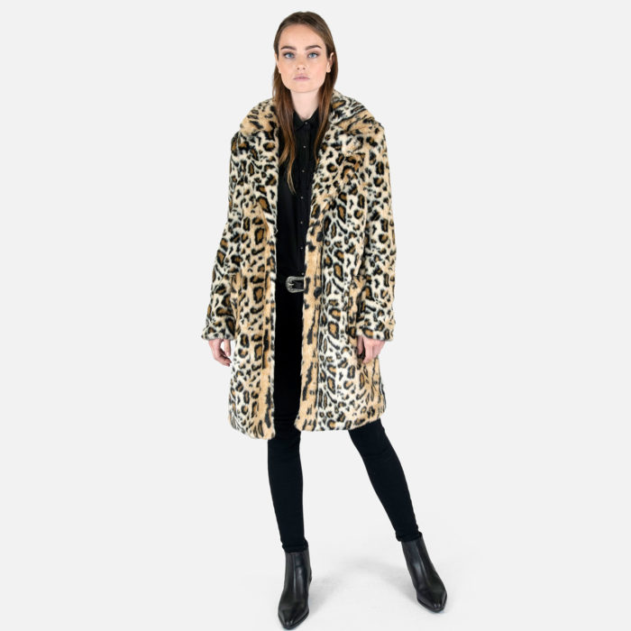 Stevie - Leopard Faux Fur Coat | Straight To Hell Apparel