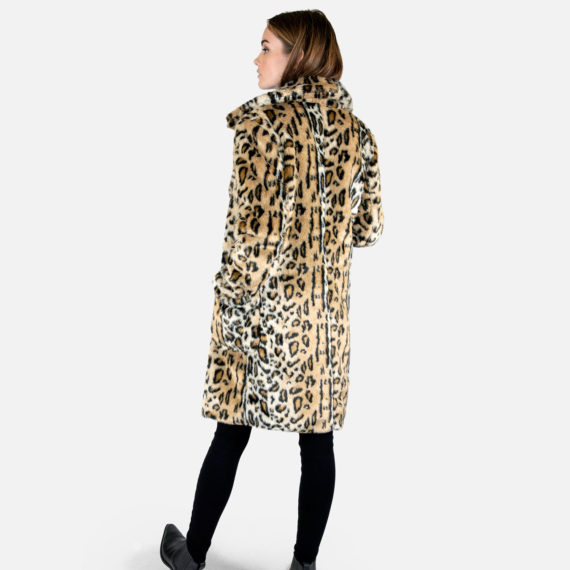 Stevie - Leopard Faux Fur Coat | Straight To Hell Apparel