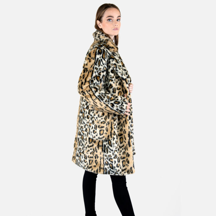 Stevie - Leopard Faux Fur Coat | Straight To Hell Apparel