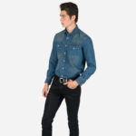 Open Road - Blue Denim Western Shirt | Straight To Hell Apparel