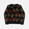 The Snake Dance Blues pattern, now featured on a jacquard knit sweater