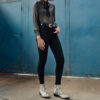 Richards women's vegan leather grey snakeskin boots