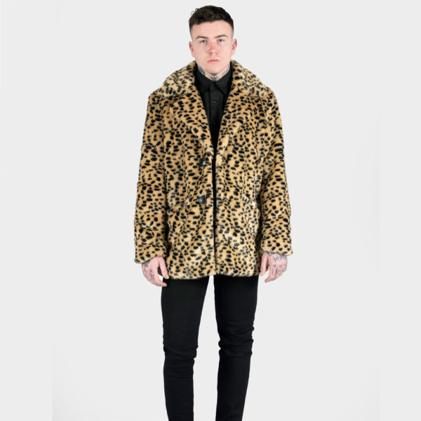 The DeVille features our amazing new artificial cheetah fur.