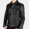 The Idol leather jacket offers clean lines and classic style.