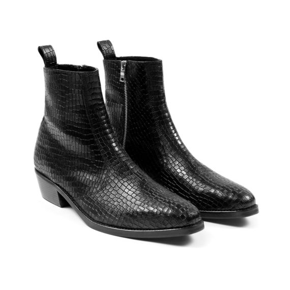 Richards - Black Snakeskin (Size 7, 7.5, 9, 14) | Straight To Hell Apparel