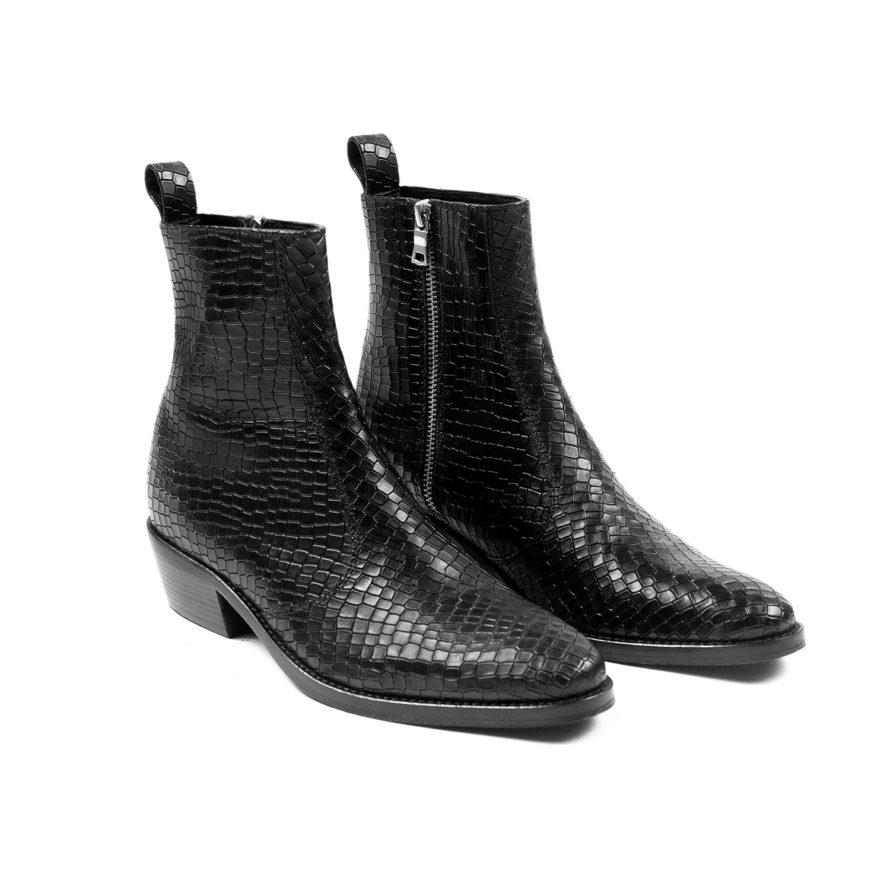 Richards - Black Snakeskin (Size 6.5, 7, 7.5, 8, 8.5) | Straight To ...