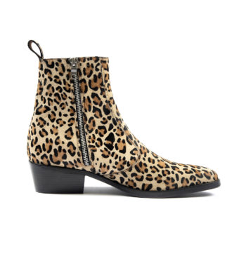 The Richards is a women’s leopard pony hair, premium leather boot