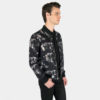 Cotton jacket printed with our Way of the Warrior panther and floral artwork.