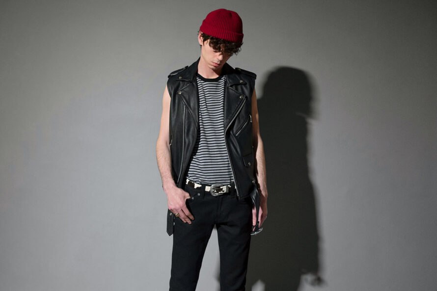 Diego – Black and Grey Striped Tank Top