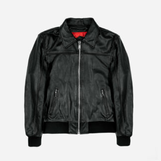Belmont - Black Leather Jacket