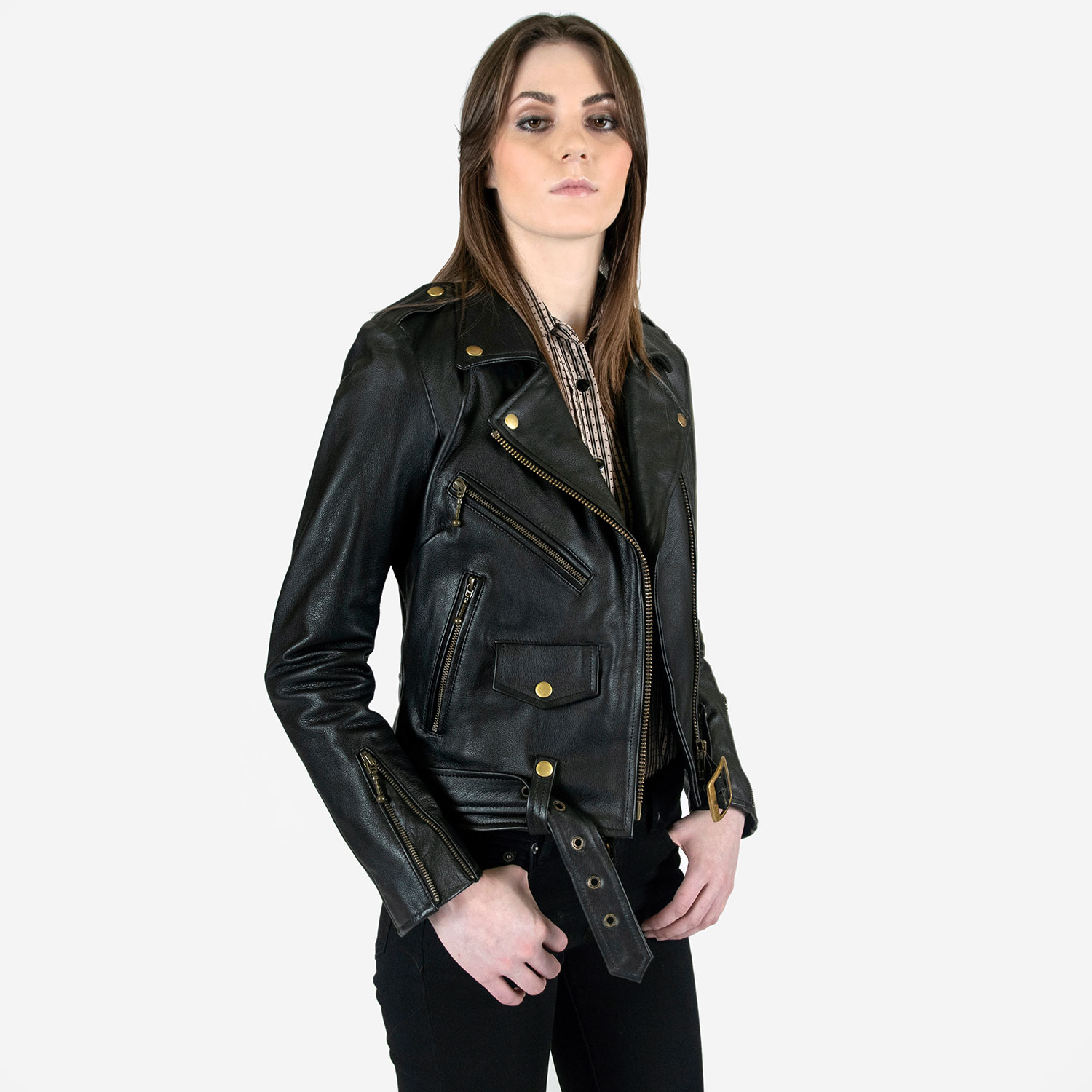 Straight to Hell Men's Commando Leather Jacket