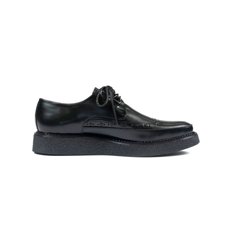 Hawkins - Black Leather Creepers | Straight To Hell Apparel