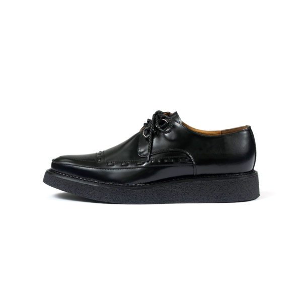 Hawkins - Black Leather Creepers | Straight To Hell Apparel