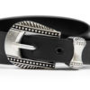 Men’s artificial leather belt. A strong and durable leather substitute.