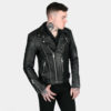 Our most dressed up leather jacket.