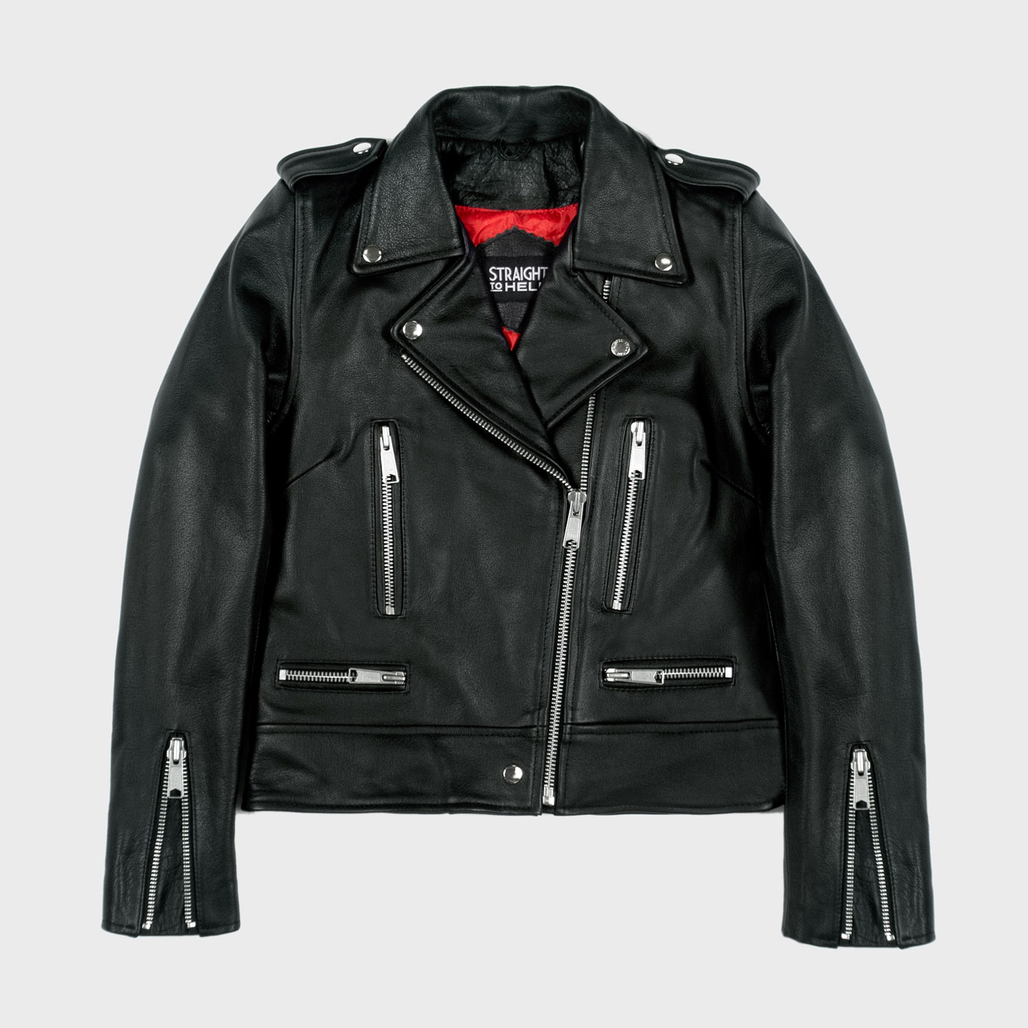 Buy Leather Jacket For Men Black Biker (XS) at