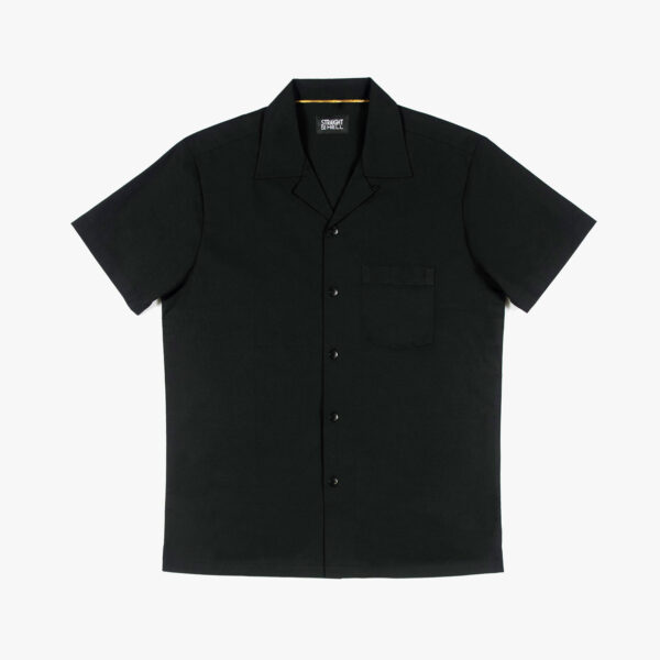 All the Trouble - Black with Gold Piping Shirt
