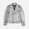 Commando silver leather jacket.