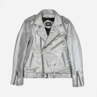Commando - Silver Leather Jacket | Straight To Hell Apparel