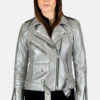Commando silver leather jacket.