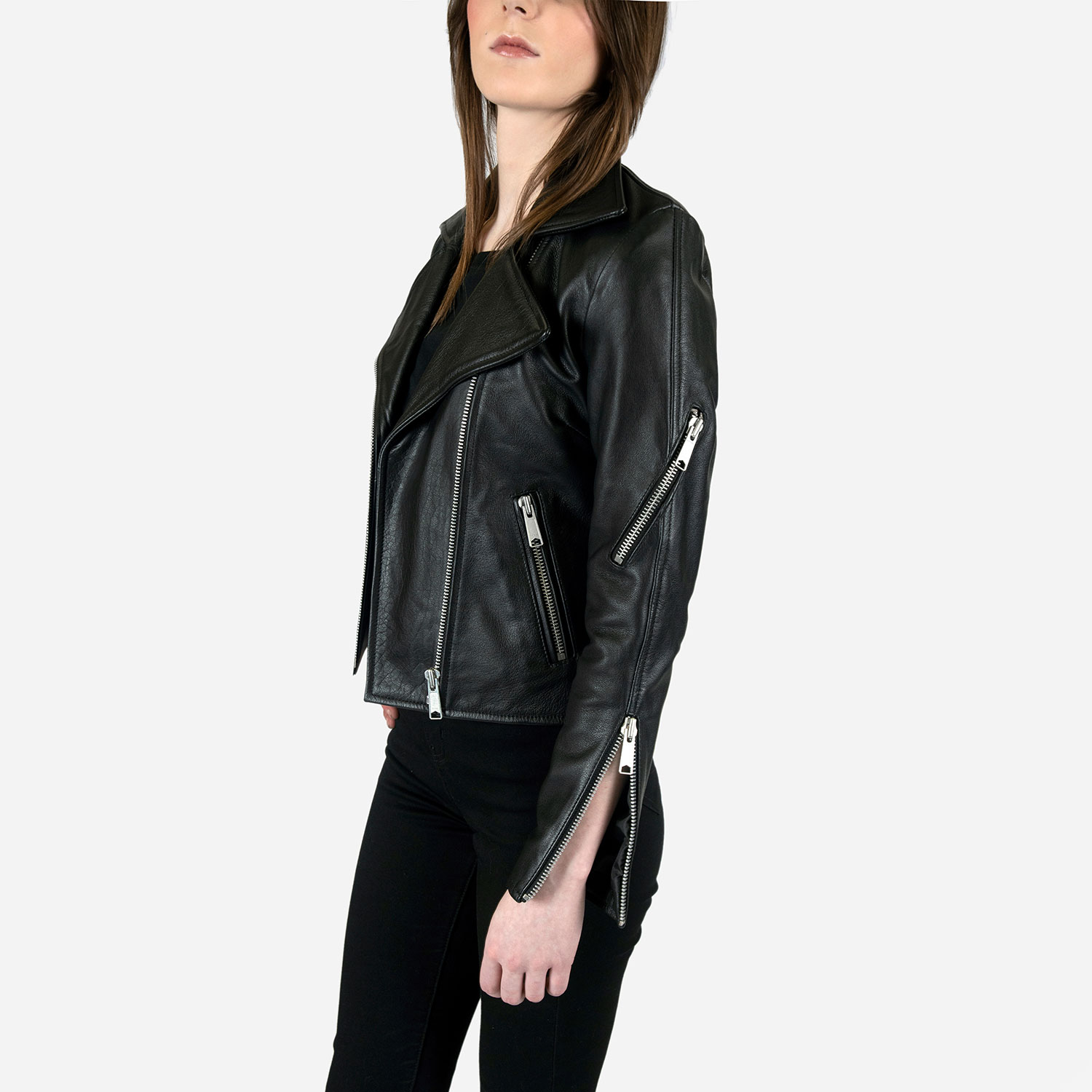 Flash - Leather XS, XL, M, Hell Apparel Jacket Straight (Size S, To 2XL, | L, 3XL, 4XL)