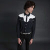 Stay Free men's black and white western shirt