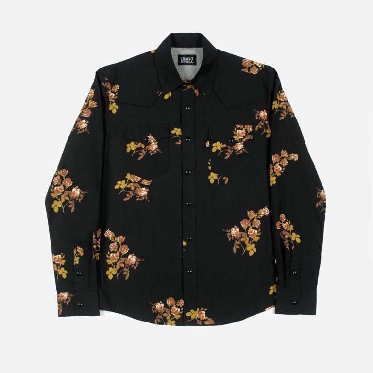 Brown Eyes - Floral Print Western Shirt | Straight To Hell Apparel