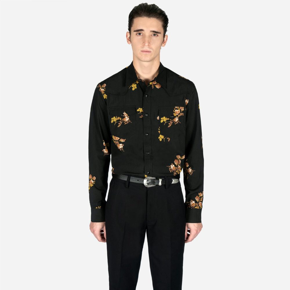 Brown Eyes - Floral Print Western Shirt | Straight To Hell Apparel