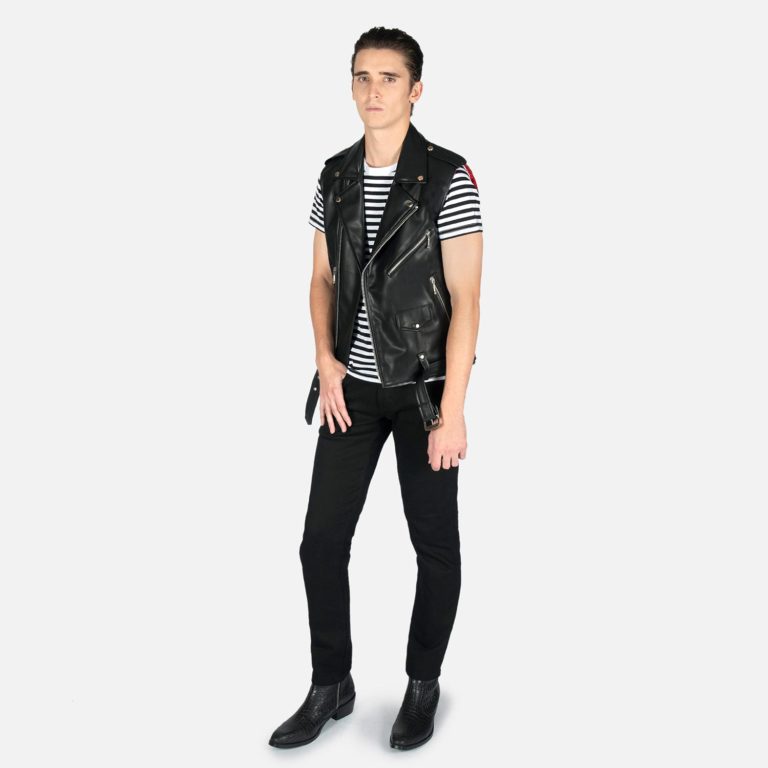 Vegan Commando Vest - Faux Leather Vest 