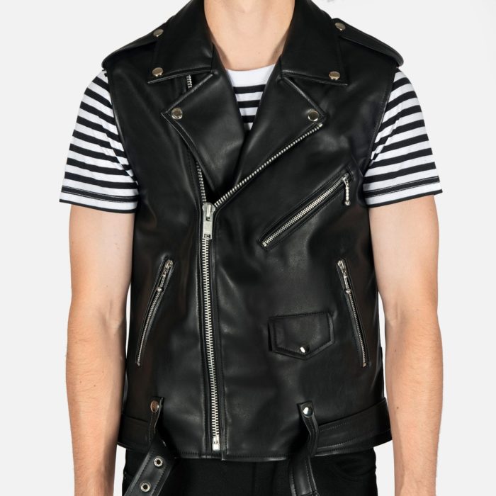 Vegan Commando Vest - Faux Leather Vest | Straight To Hell Apparel