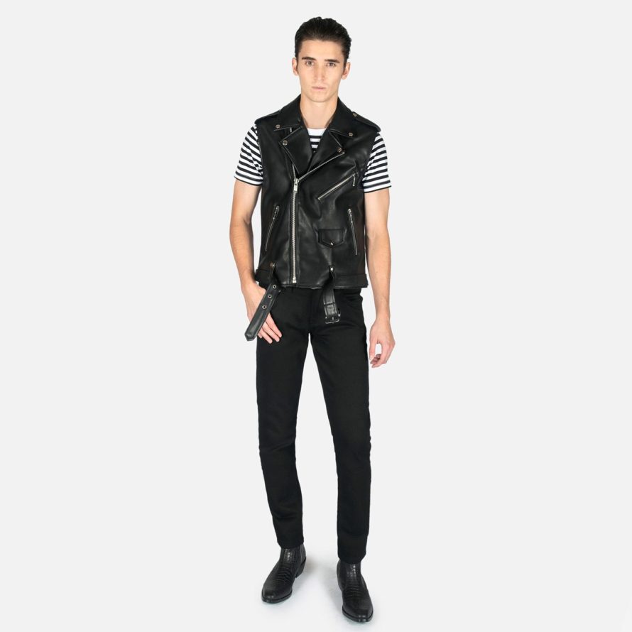 Vegan Commando Vest - Faux Leather Vest | Straight To Hell Apparel