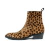 Richards is a women’s leopard pony hair, premium leather boot