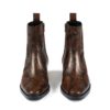 Richards is a women’s brown snakeskin, premium leather boot