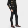 Richards is a men’s burgundy snakeskin, premium leather boot