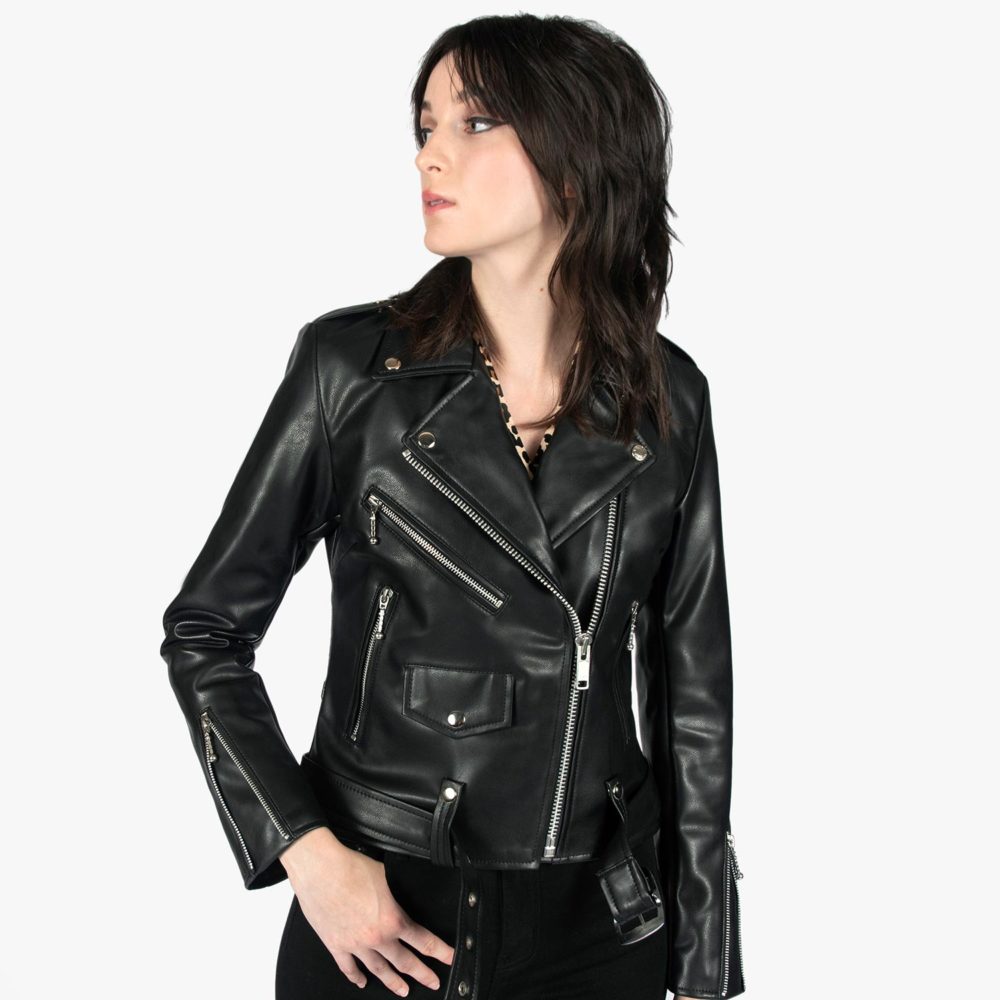 Vegan Commando - Black and Nickel Faux Leather Jacket | Straight To ...