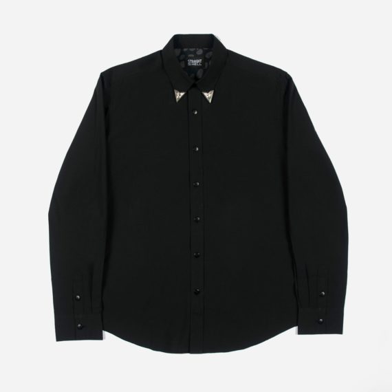 Bad Seed - Black Shirt with Collar Tips | Straight To Hell Apparel