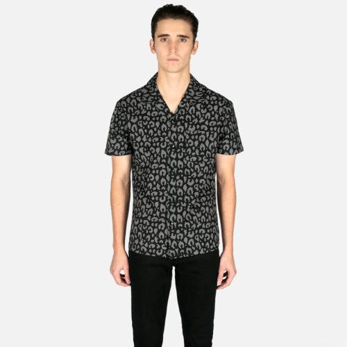 Boss Leopard - Black and Grey Leopard Print Shirt (Size XS, S, M, XL ...