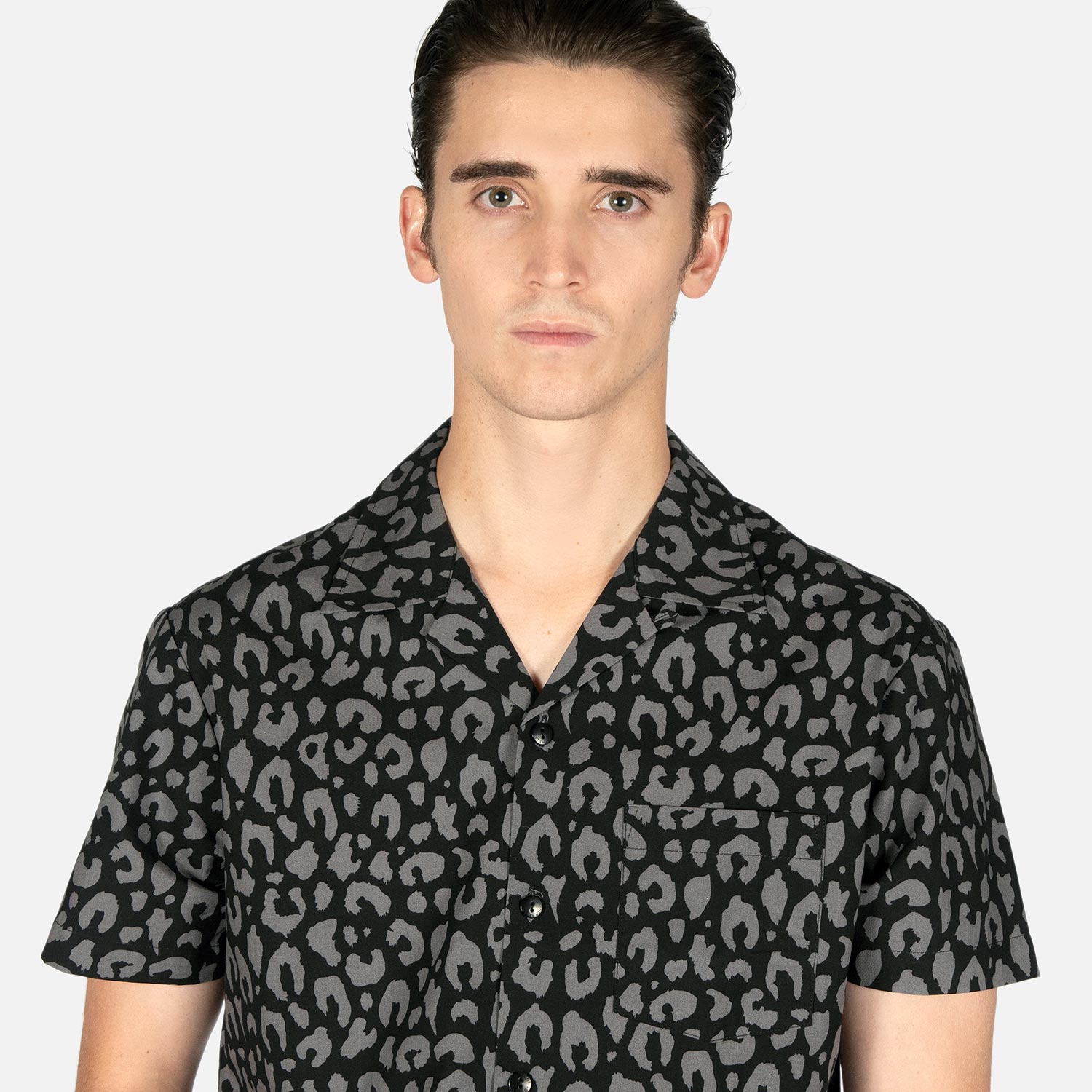 Boss Leopard - Black and Grey Leopard Print Shirt (Size XS, S, M, L, XL ...